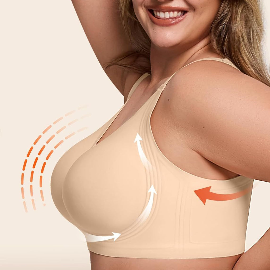 Supportive Wireless Push Up Bra Full Coverage