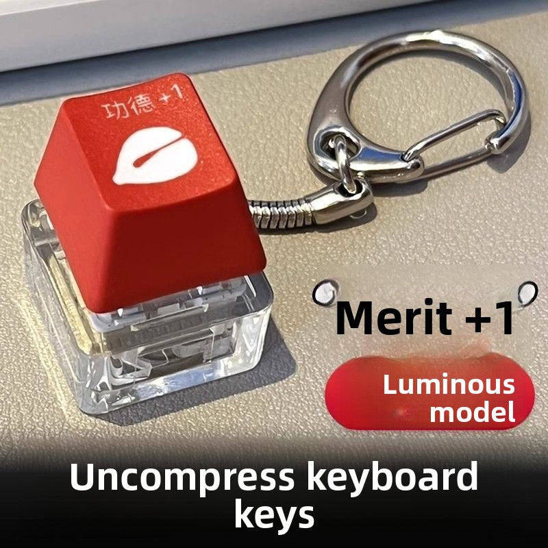 RGB Luminous Decompression Keychain