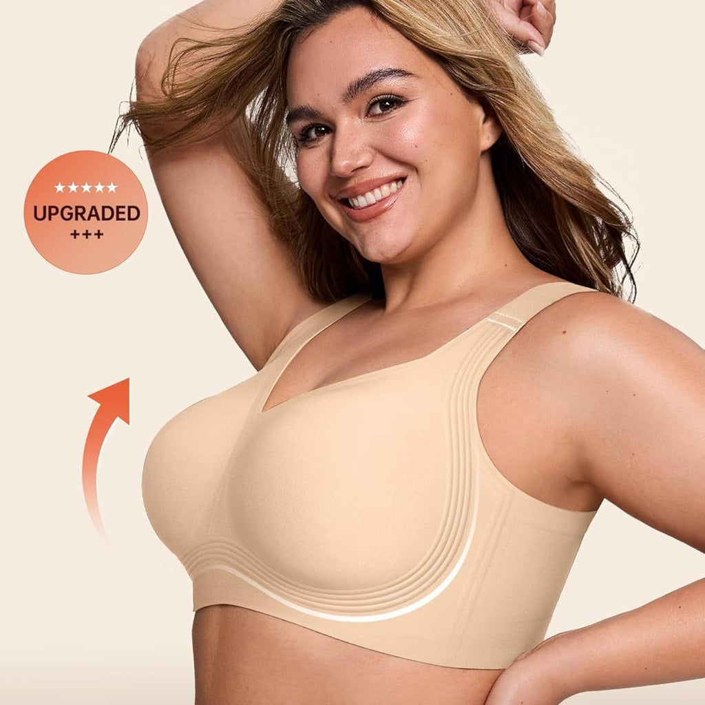 Supportive Wireless Push Up Bra Full Coverage