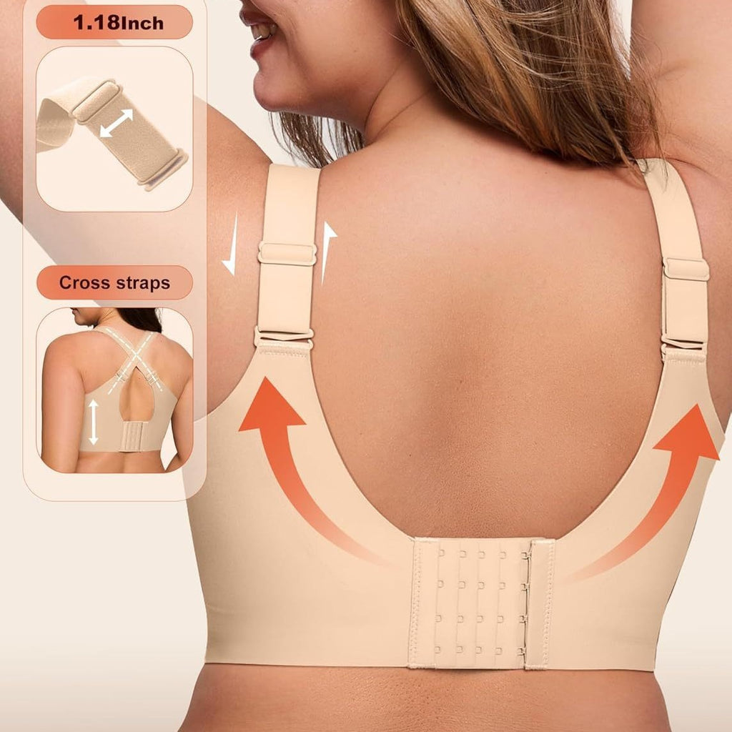 Supportive Wireless Push Up Bra Full Coverage
