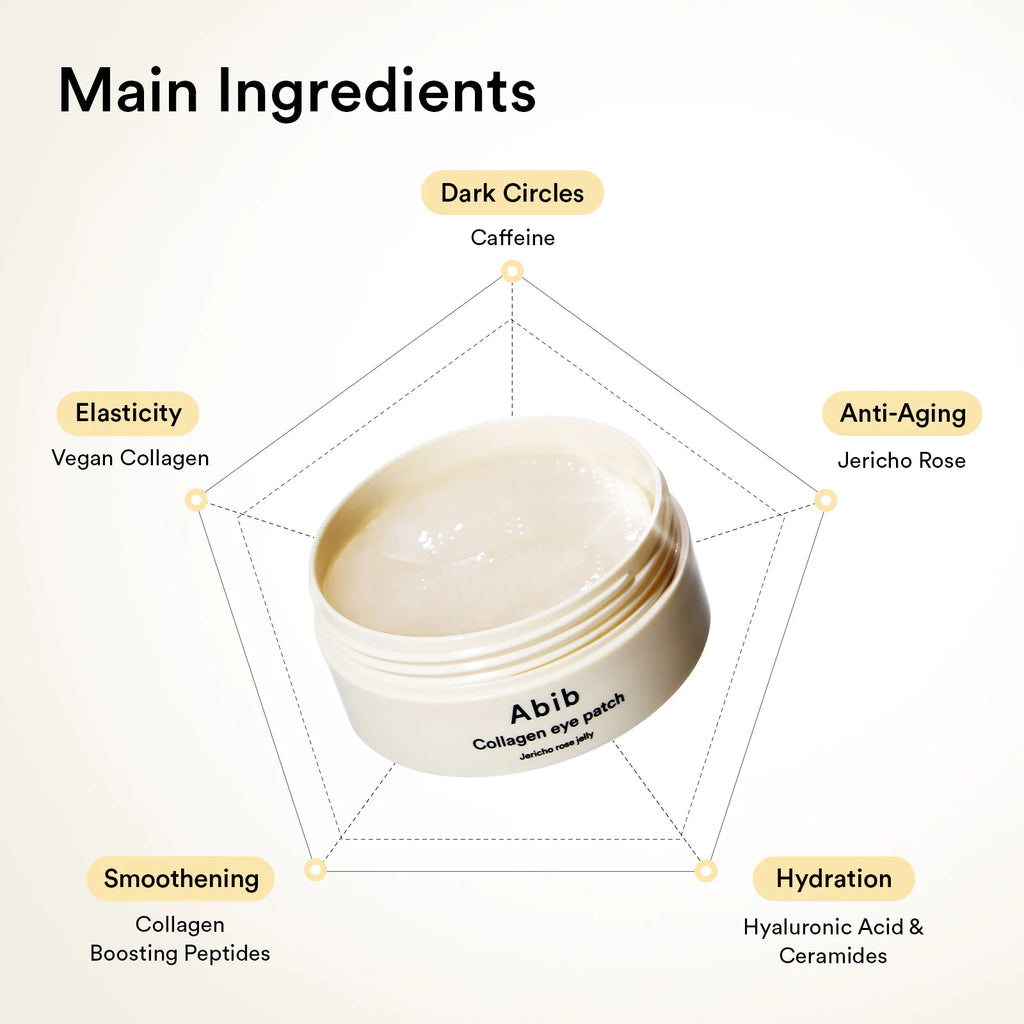 ABIB - COLLAGEN EYE PATCH JERICHO ROSE JELLY (60EA 90G)