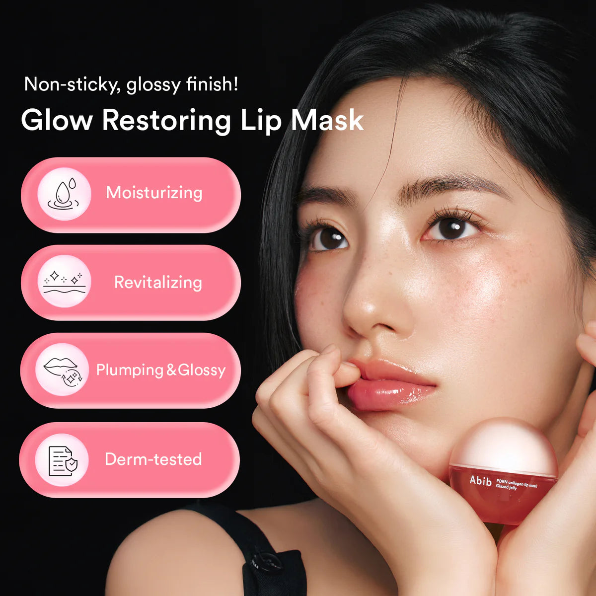 PDRN collagen lip mask Glazed jelly