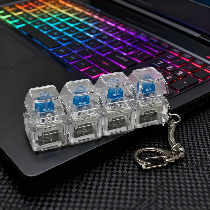 RGB Luminous Decompression Keychain