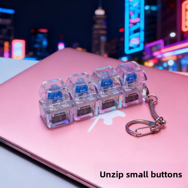 RGB Luminous Decompression Keychain