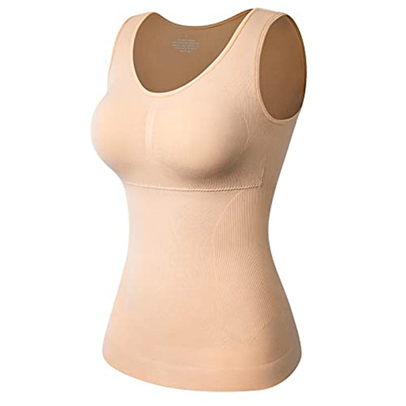Seamless tummy control sports bra